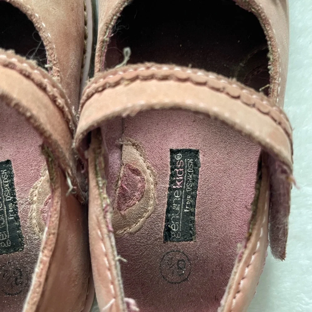 OshKosh B'gosh Pink Floral Mary Jane Shoes Vintage
